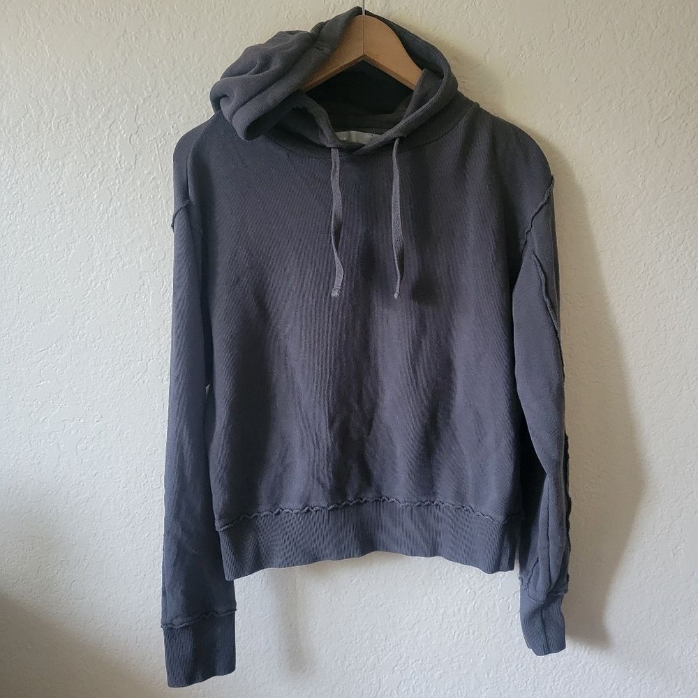 Vince | Women Gray Pullover Hoodie Sweater Gorpcore Minimalist Relaxed Fit S